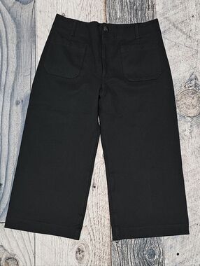 Maeve Anthropologie The Colette Crop Wide Leg Ponte Pants Women's Size 33P